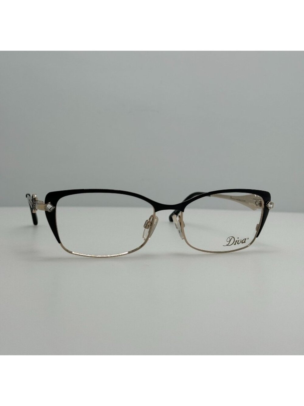 Diva 5464 C. 2 Black Gold Eyeglasses Eye Glasses Frames 53-16-134